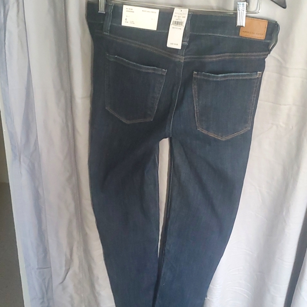 Women American Eagle Dark Blue Jeggings